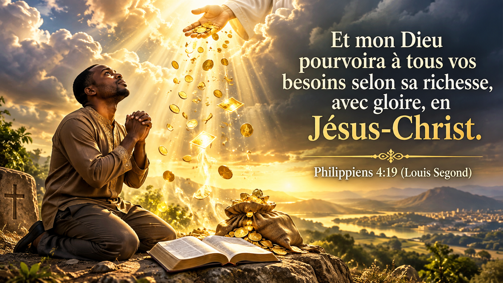 Couverture de Prière pour la provision financière.